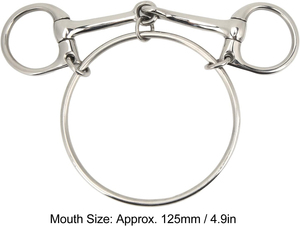 Bocado Multiusos de Acero Inoxidable para Caballos, Marca Personalizada, para Entrenamiento y Competición, Construcción Robusta, Ajuste Cómodo y Duradero - Product Image 2