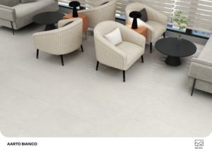 Carreaux de porcelaine brillants de qualité supérieure, format 600x1200, grand format, pour sols et murs, pour maisons de luxe, bureaux et intérieurs commerciaux. - Product Image 2