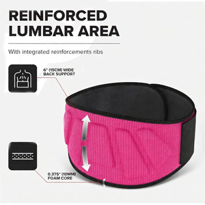 Cinturón de Neopreno para Levantamiento de Pesas, para Sentadillas, Peso Muerto y Thrusters, Unisex, 6 Pulgadas de Grosor, Múltiples Colores, Protección Profesional - Product Image 4
