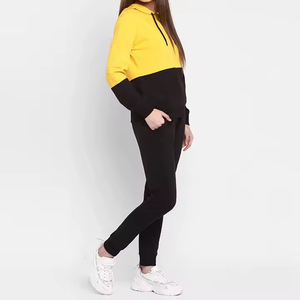 Conjunto Deportivo de Dos Piezas para Mujer, Otoño-Invierno, Transpirable, Ecológico, Talla Grande, Poliéster/Algodón, Doble Cremallera, para Correr y Entrenar - Product Image 5