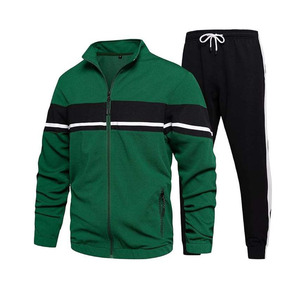 Premium Unisex Full <b>Zip</b> <b>Hooded</b> Sports Tracksuit Set Custom Athletic Jacket Jogger Pants Casual Gym Wear 100% Cotton Quick Dry - Product Image 3
