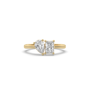 Custom 1.13Ct Lab Grown Diamond 925 <b>Silver</b> Gold <b>Ring</b> Pear <b>Emerald</b> Cut Unique Style Lightweight Minimalist Jewelry For Her <b>Ring</b> - Product Image 6