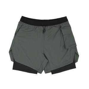 Comfortable Jogging Shorts with Double <b>Layer</b> Fabric Men's Basketball and Running Shorts Supplier Fast Dry Gym Shorts for Fitness - Product Image 3