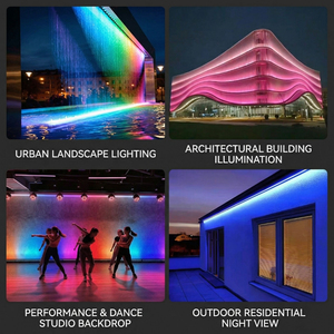 ไฟติดผนัง LED สำหรับตกแต่งอาคารหรู รุ่น Wall Washer IP65 แสงวอร์มไวท์ 3000K RGBW 72W แสงแบบเส้นตรง - Product Image 6
