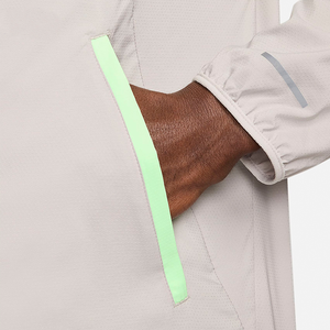 Chaqueta impermeable con capucha, estilo deportivo, con bloques de color, manga larga, a prueba de viento, de poliéster, para primavera. - Product Image 4