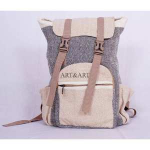 Sac à dos léger et élégant de style tibétain vintage unisexe pour le camping et la natation, avec motif unique et poignée détachable, en matière organique - Product Image 1