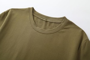 Camisetas Casuales para Hombre, Último Diseño, 100% Algodón, Tejido de Punto, Color Sólido, Transpirable, Cuello Redondo, Manga Corta, Corte Regular, Ropa de Moda - Product Image 4