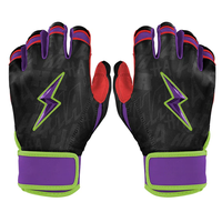 Gants de frappeur personnalisés professionnels pour le baseball et le softball, pour droitiers, adultes |   Sangle en cuir respirante antidérapante personnalisée avec fermeture auto-agrippante