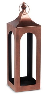 Lanterne décorative extérieure en cuivre fini, style moderne, porte-bougie, support de bougie, fabrication artisanale, personnalisable - Product Image 2