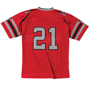Jersey de Fútbol Americano OEM, 100% Poliéster, Transpirable, de Secado Rápido, Manga Corta, Tallas Grandes, Colores Personalizados, Logotipo Personalizado, Alta Calidad - Product Image 5