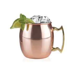 Tasses à Moscow Mule en cuivre pur, véritables tasses en cuivre véritable pour boire des Moscow Mule, tasses solides artisanales de qualité alimentaire, grande tasse - Product Image 5