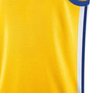 Maillot de basket-ball jaune et bleu pour hommes, uniforme d'équipe athlétique sans manches, vêtements de sport légers et respirants, pour entraînement et jeu - Product Image 5