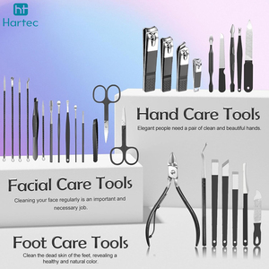 Custom Pouch Professional Stainless Steel Manicure and Pedicure Set Anti Slip Matte Finish Nail Clipper Care Set 30 Piece - Product Image 3
