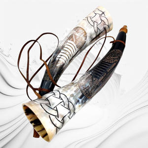 Auténtico Cuerno de Buey, Vaca o Búfalo, Pulido Natural, Hecho a Mano, Sonido Fuerte y Resonante para Festivales, Ceremonias y Rituales - Product Image 1