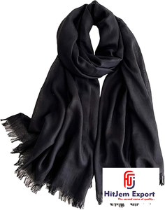 Custom Cotton Viscose Polyester <b>Scarf</b> Fabric Manufacturer Soft Lightweight OEM ODM Bulk White Label Service - Product Image 4