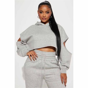 Women Tracksuit 2 Piece <b>Sets</b> <b>Plus</b> <b>Size</b> Long Sleeve Pullover Hoodie and Wide Leg Pant Suit Two Piece <b>Set</b> - Product Image 6