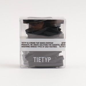Élastiques à cheveux TIETYP, bandeaux en caoutchouc élastique, couleur unie, minimaliste, moderne, usage quotidien, pour femmes, emballage en carton, fabriqué en Corée - Product Image 5