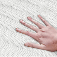 Matelas hybride à ressorts ensachés de taille personnalisée au design moderne et intelligent avec mousse acoustique à mémoire de forme en latex naturel pour hôtel Pack in Box