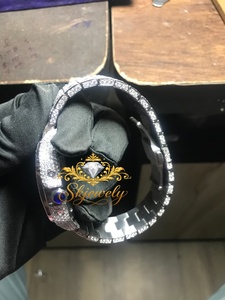 Reloj de Pulsera de Acero Inoxidable con Esfera Cuadrada y Moissanita, Incrustaciones de Cristal, Reloj de Vestir de Lujo para Hombre, Diseño Personalizado - Product Image 6