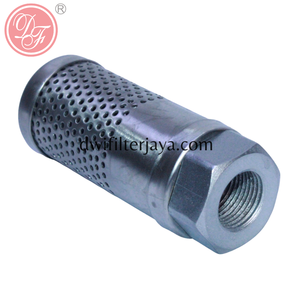 Élément de filtre à huile hydraulique personnalisé industriel, filtre en acier inoxydable à double filtration avec filetage hexagonal femelle - Product Image 2