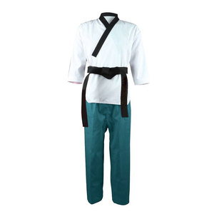 MANGOES FASHIONS Kimono de Judo Unisex 100% Algodón 400g Elástico Duradero de Secado Rápido Transpirable Ajuste Regular para Adulto Verde con Transferencia Térmica - Product Image 3