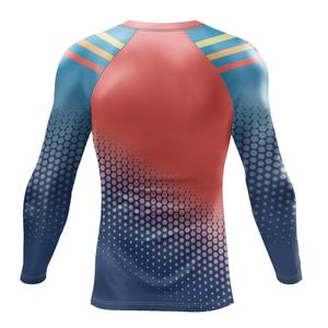 Maillots de compression personnalisés imprimés par sublimation pour adultes et enfants, en tissu Spandex respirant, protection UV pour le surf (Rash Guard) - Product Image 4