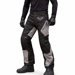 Pantalon de moto pour homme, imperméable, protecteur, avec protection des genoux, pour la conduite, le tourisme, la course, les motards - Product Image 1