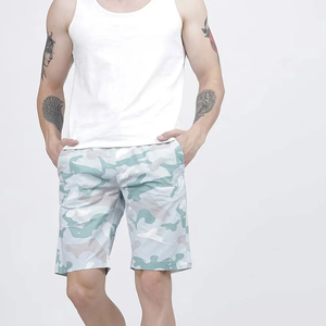 Short de bain pour homme à séchage rapide, imprimé camouflage, avec cordon de serrage à la taille et poches, style décontracté - Product Image 4