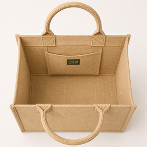Natural Jute Tote Bag Custom Printed Eco Friendly Reusable Shopping Grocery <b>Gift</b> Bag Promotional Tote Wholesale Supplier - Product Image 5