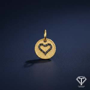 Lot de 5 pendentifs cœur en diamant naturel certifié IGI, style religieux vintage, clarté VVS1, excellente taille, cadeau idéal pour mariage et fête - Product Image 3
