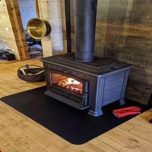 Poêle à bois autoportant sans fumée en fonte, design moderne, idéal pour l'intérieur et l'extérieur, qualité supérieure - Product Image 3