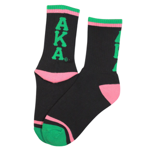 AKA ถุงเท้าสีดำชมพูสีเขียว ถุงเท้าถักแบบปักลายสำหรับผู้หญิง สวมใส่สบายในชีวิตประจำวัน - Product Image 2