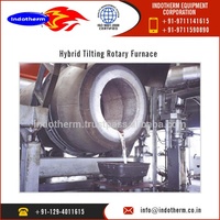 Convertidor de Fusión Rotatorio Inclinable de Aluminio, Capacidad de 5 Toneladas por Lote, Diseño Industrial de Alta Resistencia, Motor Listo para Exportación