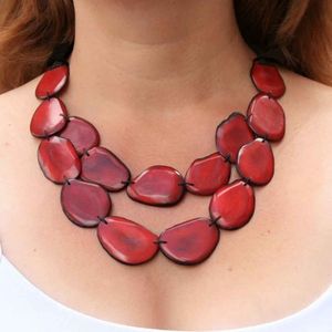 Collier en résine artisanal élégant pour femmes, accessoire de mode en cristal - Product Image 2