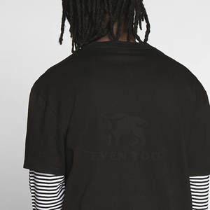 เสื้อยืดสองชั้นสำหรับผู้ชาย ผลิตในปากีสถาน สวมใส่สบาย เนื้อผ้าหนา ทันสมัย เสื้อยืดสองชั้น - Product Image 5