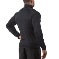 Erkekler için Büyük Beden Örme Aktif Fitness Antrenman Kompresyon Spor Tişörtü Uzun Kollu Baz Katman Hızlı Kuruyan Nefes Alabilen Koşu Tişörtü