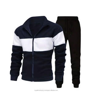 Conjunto Deportivo de Invierno para Hombre de Alta Calidad, Personalizado, de Terciopelo, 360 g/m², Mezcla de Algodón, Sudadera con Capucha, Estilo Urbano de Lujo - Product Image 1