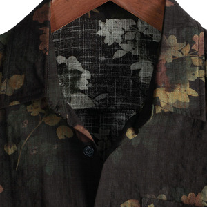 Derniers modèles de t-shirts hawaïens en toile écologiques, logo/couleur personnalisés, respirants, confortables, de haute qualité, anti-plis pour hommes - Product Image 4