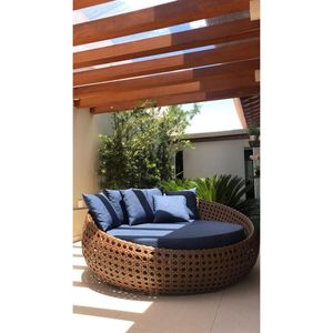 Muebles de aluminio y ratán combinados para proyecto de cafetería y hotel fabricados en Indonesia - Product Image 1