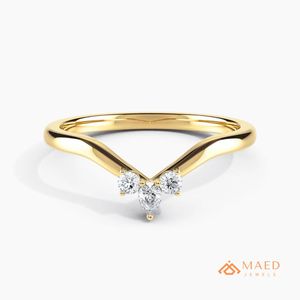 เครื่องประดับ Maed LR 44 Nye ชุบทอง18K ชุดแพร์เพชรโมอิสซาไนท์แบบเปิดเครื่องประดับหรูสำหรับผู้หญิง - Product Image 1