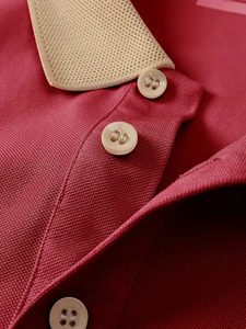 Custom Men's Maroon for Shirt Short Sleeve Jersey Knitted Cotton Breathable Casual Style Front Logo Digital Printed ODM Service - Product Image 4