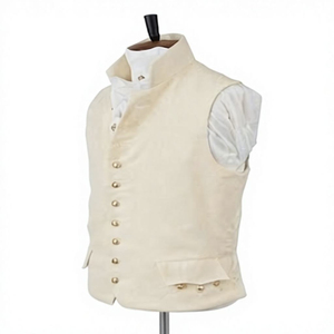 Chaleco de Trabajo Formal de Invierno Personalizado para Hombre, Chaleco sin Mangas con Múltiples Bolsillos, Reversible, Impermeable, de Lana/Poliéster, Tejido Resistente - Product Image 6