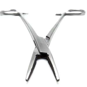 Ensemble d'instruments médicaux TC Crile 20 cm, acier inoxydable médical professionnel, certifié CE classe I, aiguille droite - Product Image 4