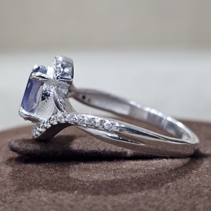 Bague d'éternité de créateur classique en argent sterling 925 forme ovale pierre précieuse améthyste Unique faite à la main excellente qualité pour les fêtes - Product Image 5