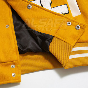 Servicio OEM, Chaqueta Letterman de Invierno de Nuevo Estilo, Chaqueta Letterman de Color Sólido de Alta Calidad en Venta - Product Image 5