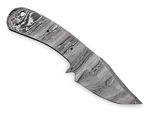 Maysara Forge Damascus Steel <b>DIY</b> Blank Blade EDC Fixed Drop Point Forged Full Tang Bushcraft Hunting Knife <b>Kit</b> OEM - Product Image 3