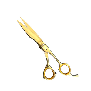 Tijeras de Entresacar Profesionales para Salón de Belleza y Peluquería, para Diestros, 32 Dientes, Doradas, de Acero Inoxidable Afilado - Product Image 2