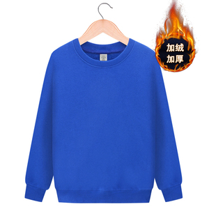 <b>Men's</b> Unisex 100% Cotton Blank Sweatshirts Custom Logo Winter Warm Crewneck Pullover Fleece Lined Quick Dry Breathable - Product Image 3