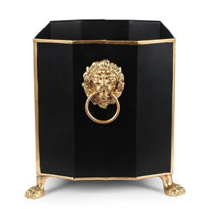 Well made metal trash cans ideal for both residential & commercial use due to its versatile design crafted by BRUSHSTROKE BLISS - Product Image 4