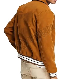 Sweat-shirt universitaire en chenille avec patch, neuf, veste de baseball personnalisée, en cuir de vache imperméable, 100 % coton - Product Image 6